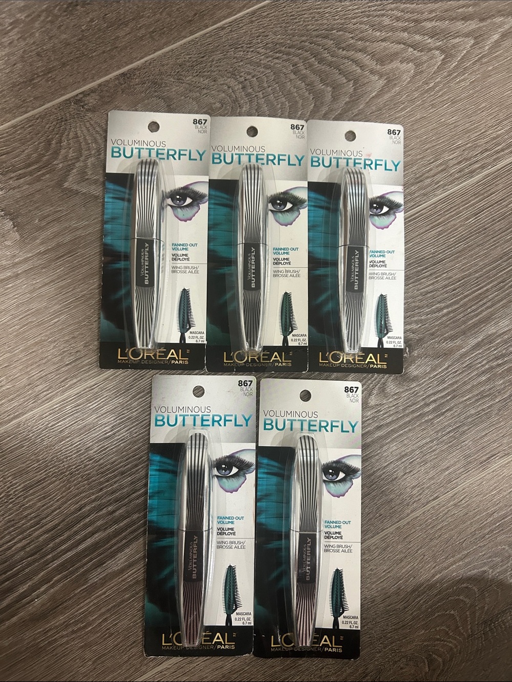 5X L'Oreal Voluminous Butterfly Mascara - Black #867 black 🌸 FIRM PRICE 🌸